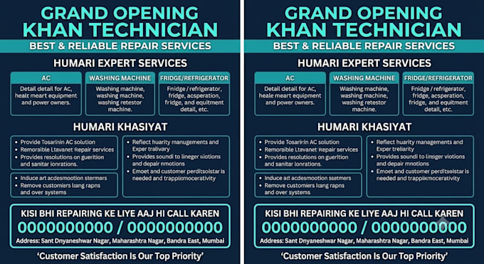 design professional price list rate card or menu