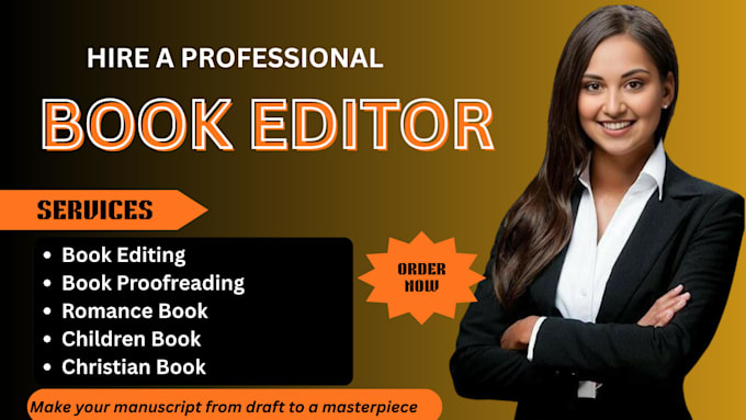 edit and proofread your book for self help, romance, children stories