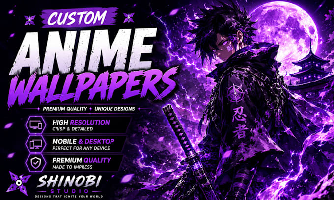 create stunning custom anime wallpapers and posters