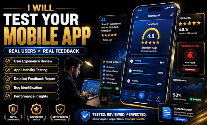 run a professional QA testing website testing app testing usability testing