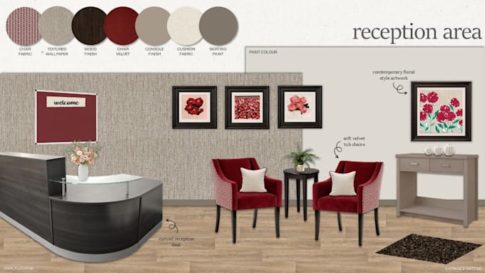 create you a mood board, floor plan and specification list