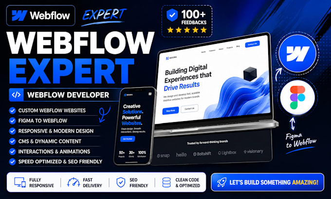 be webflow developer for webflow website webflow design webflow expert