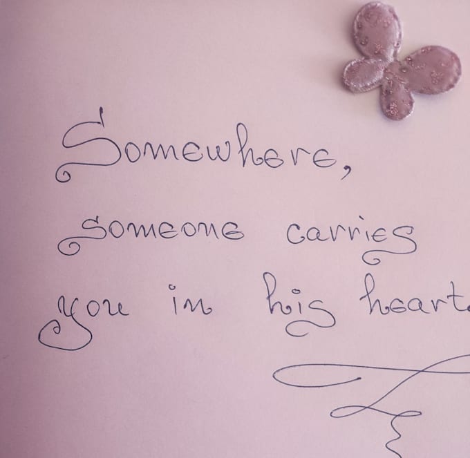 create beautiful handwritten letters and caligraphy