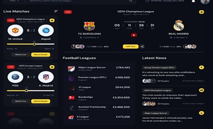 develop custom sports statistics challenge app with real time analytics