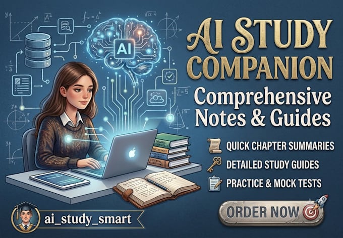 create comprehensive ai study notes and exam preparation guides for students
