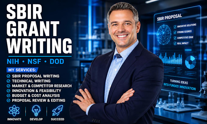 write your sbir sttr grant proposal for nih nsf or dod funding