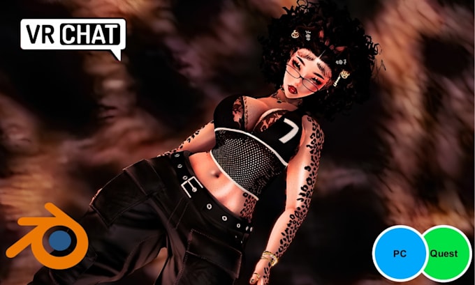 create custom vrchat avatar edits, outfit swaps, avatar upgrade, vr character