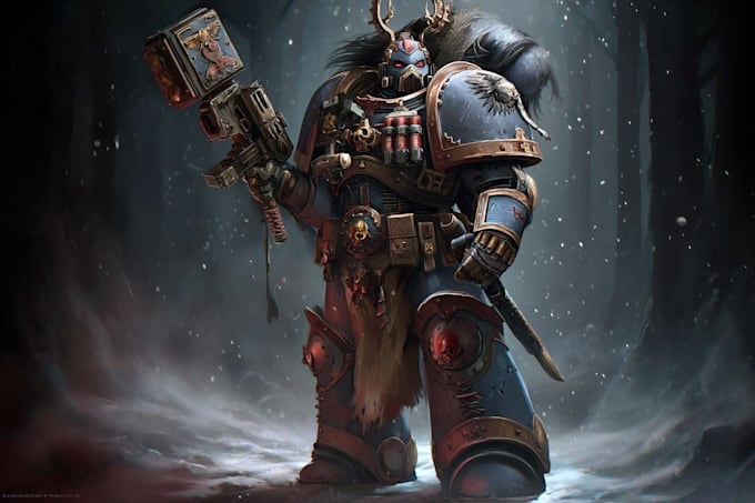 create a warhammer 40k character art