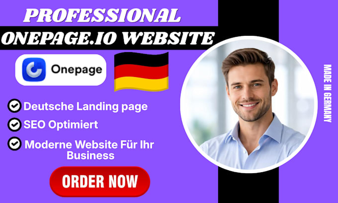 be onepage io expert design onepage io german website onepage io landing page