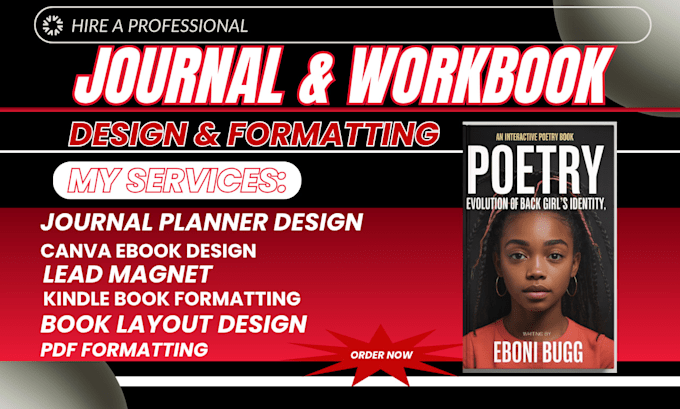 do ebook design, redesign, journal design workbook design kindle book formatting