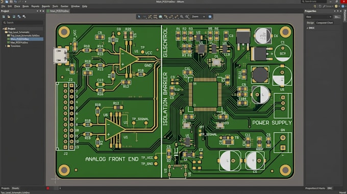 design medical device pcb, healthcare electronics schematic and pcb layout