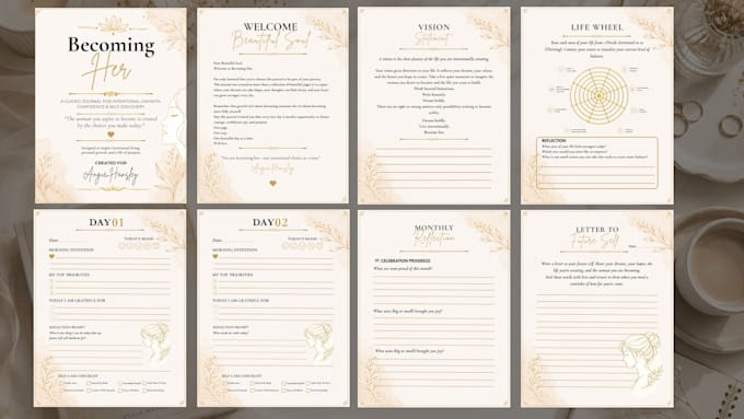 kindle journal design, journal formatting, prayer journal design workbook design