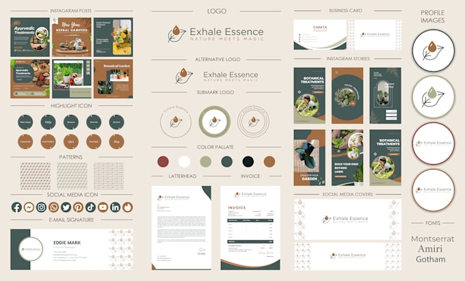 do minimal logo, branding kit, brand identity, and web design