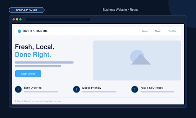 develop a custom web app with react and net