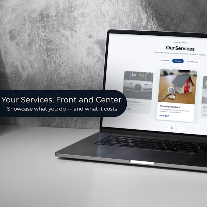 create a modern responsive HTML landing page
