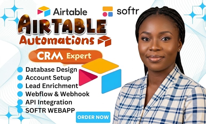 airtable expert, airtable database, airtable automation, softr webapp, n8n, make