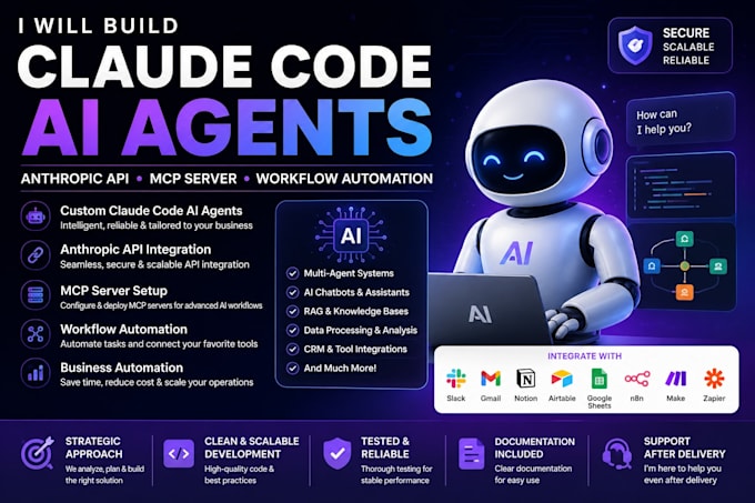 build claude code ai agents anthropic API integration mcp server workflow