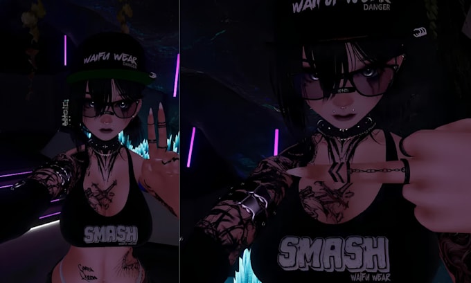 fix, edit, optimize convert vrchat avatar, vrm, mmd, koikatsu model, nsfw avatar