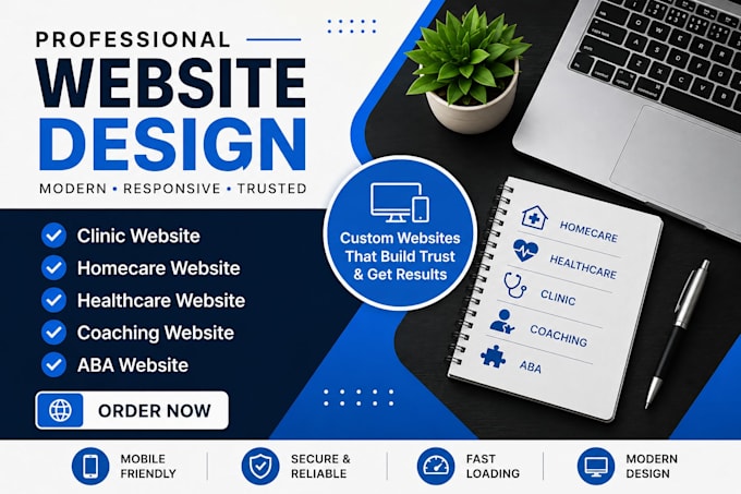 clinic website homecare website healthcare website coaching website aba website