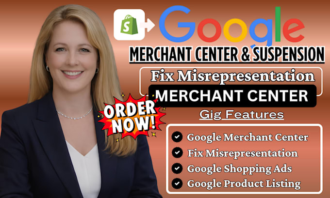 fix google merchant center suspension misrepresentation issue shopping ads