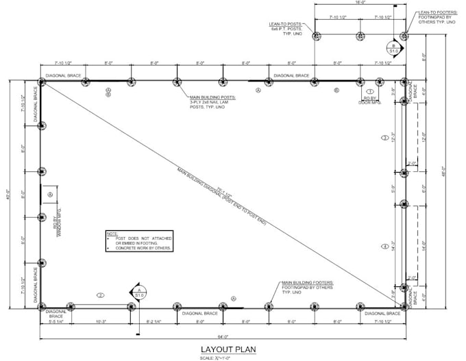 draft your pole barn drawings
