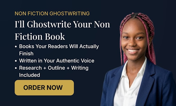 ghostwrite a professional nonfiction ebook or book
