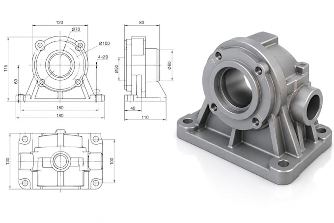 Do 3d cad industrial product design and mechanical design for ...