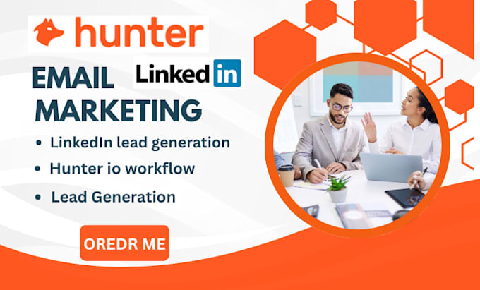 setup hunter io linkedln lead generation hunter io workflow hunter io automation