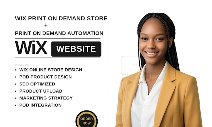create a wix print on demand store with printful or printify