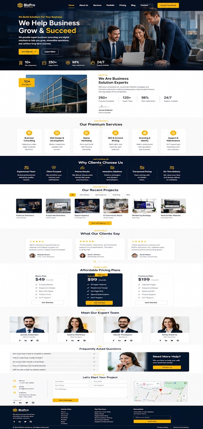 revamp wordpress website, design or clone wordpress business website