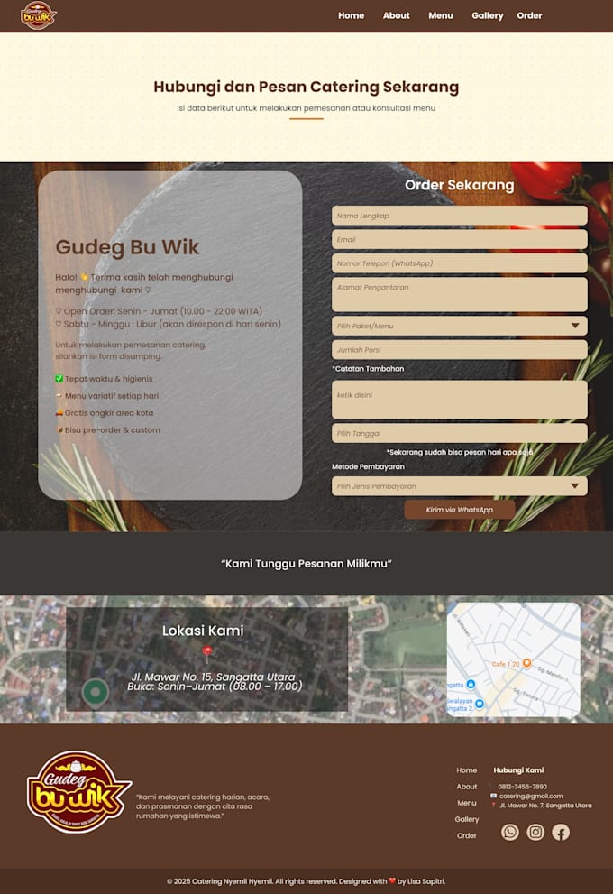 design a modern traditional and responsive website UI