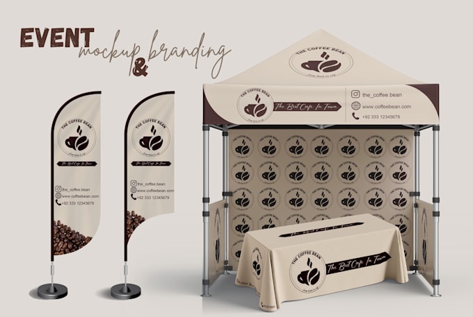 design canopy tent, table cover, flag, roll up banner