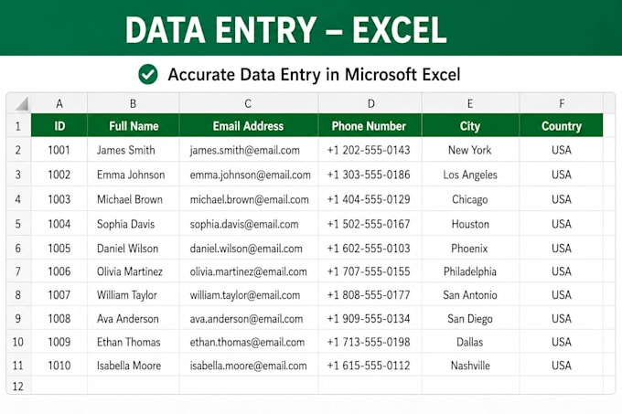 do accurate data entry, copy paste, excel, and word tasks