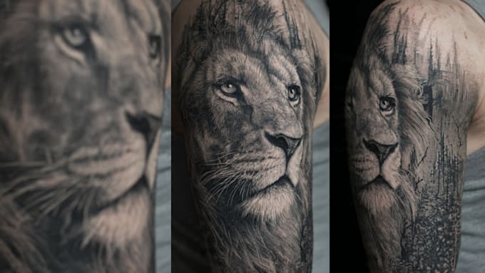 do unique style customized realism tattoo design