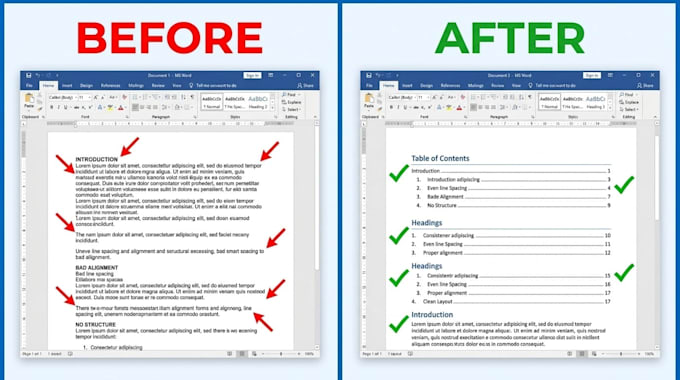 do professional ms word formatting and document creation