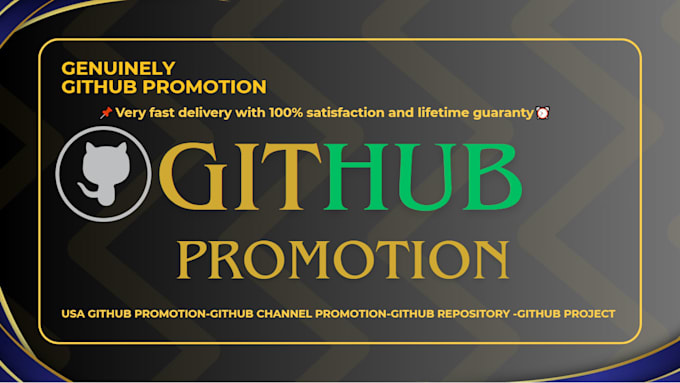 genuinely do github promotion