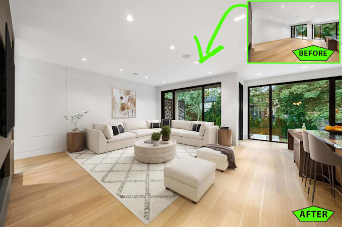 do virtual staging furniture quick turnaround
