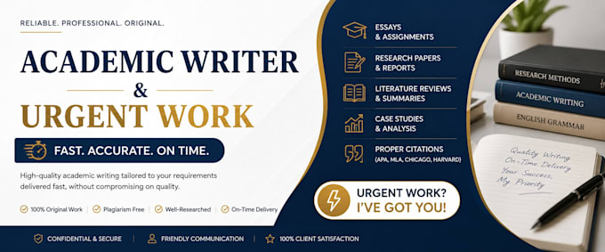 do case study, proofread eassy and research work