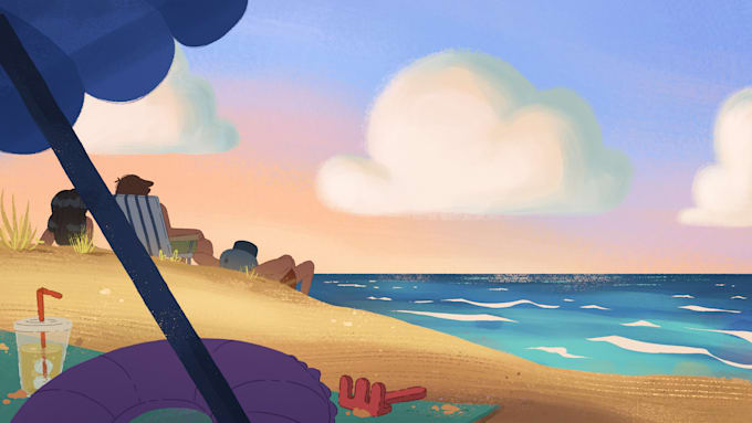 create environment concept art for an animated movie