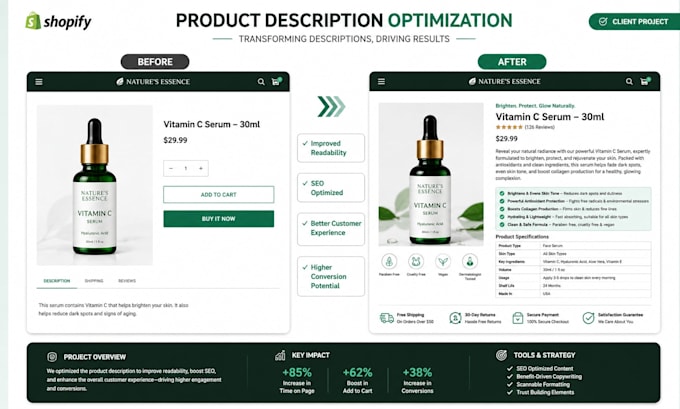 write product descritpion, optimized product description