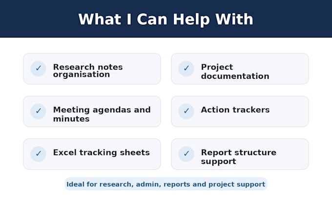 provide research assistance and document organisation