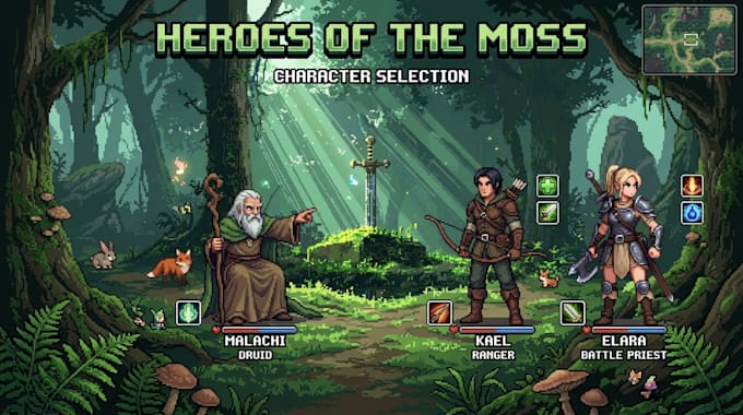 create pixel art pixel character design pixel sprite sheet