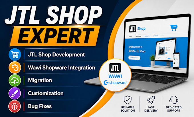 develop jtl shop, customize jtl shop, migrate shopware, integrate wawi shopware
