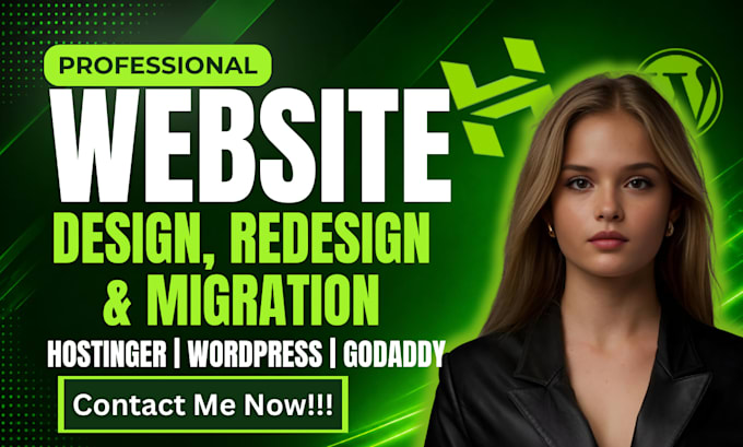 create migrate hostinger wordpress website redesign hostinger godaddy website
