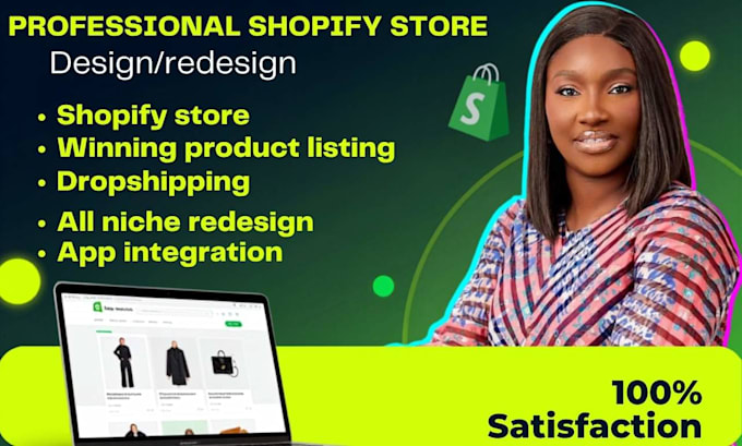 setup shopify website design all niche shopify store redesign dropshipping