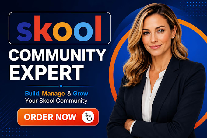 setup skool online community, skool course creation, skool community manager