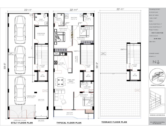 make architectural drawing in autocad and sketchup