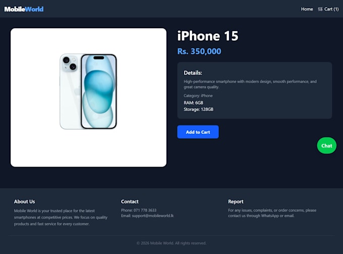 develop a modern and responsive web application