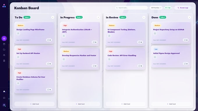 develop a custom full stack web application using react