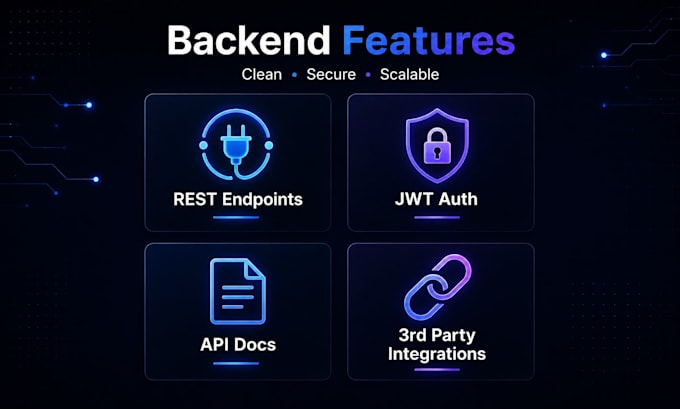 a rest API backend with fastapi and database